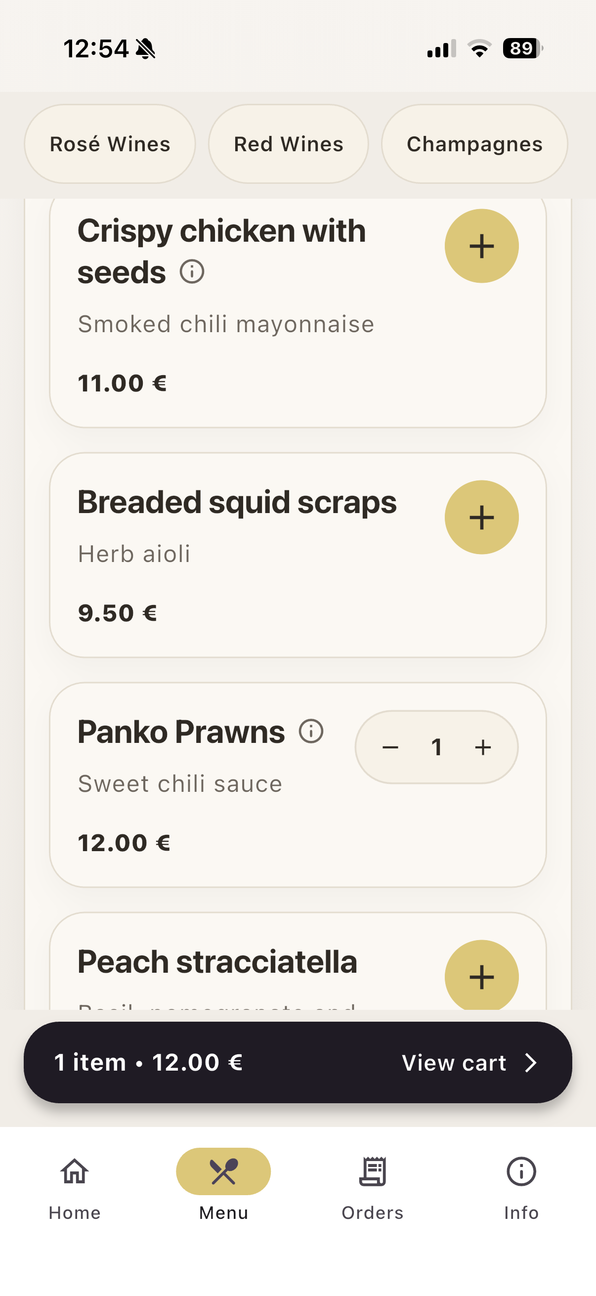 CheeChee application menu